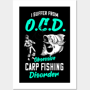 Carp Fishing Fish funny Fishermen Gift Posters and Art